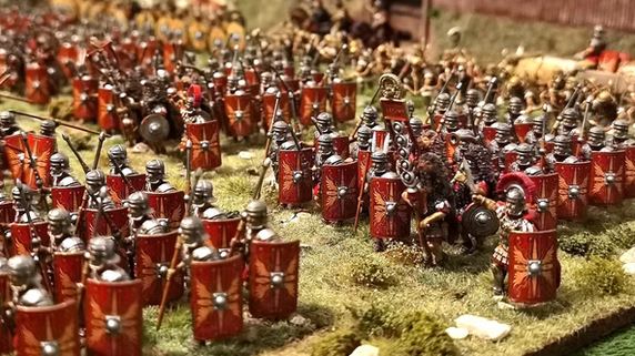 Légionnaires Impériaux Romain en marche (début de l'Empire)